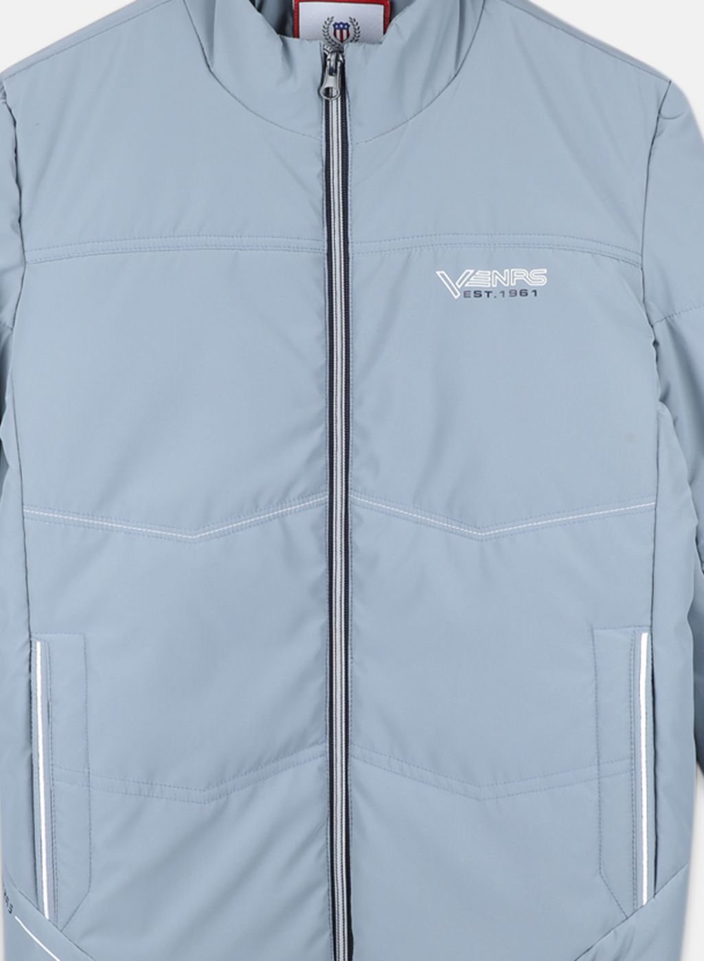 Boys Grey Solid Jacket