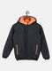 Boys Orange Solid Jacket