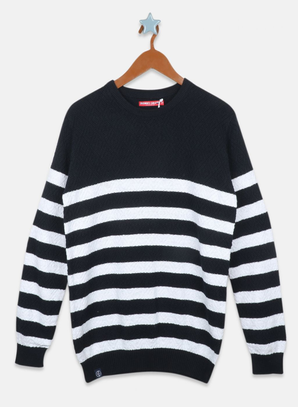 Boys NAvy Blue Stripe Pullover