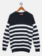 Boys NAvy Blue Stripe Pullover