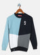 Boys Navy Blue Solid Pullover