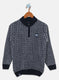 Boys NAvy Blue Jaquard Pullover