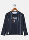 Boys Navy Blue Printed T-Shirt