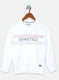 Boys White Printed Sweatshirt