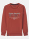 Boys Rust Orange Printed Sweatshirt