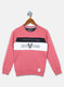 Boys Pink Printed Sweatshirt