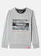 Boys Grey Printed Sweatshirt