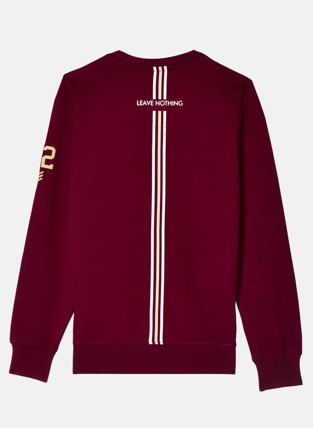 Boys Maroon Printed Sweatshirt