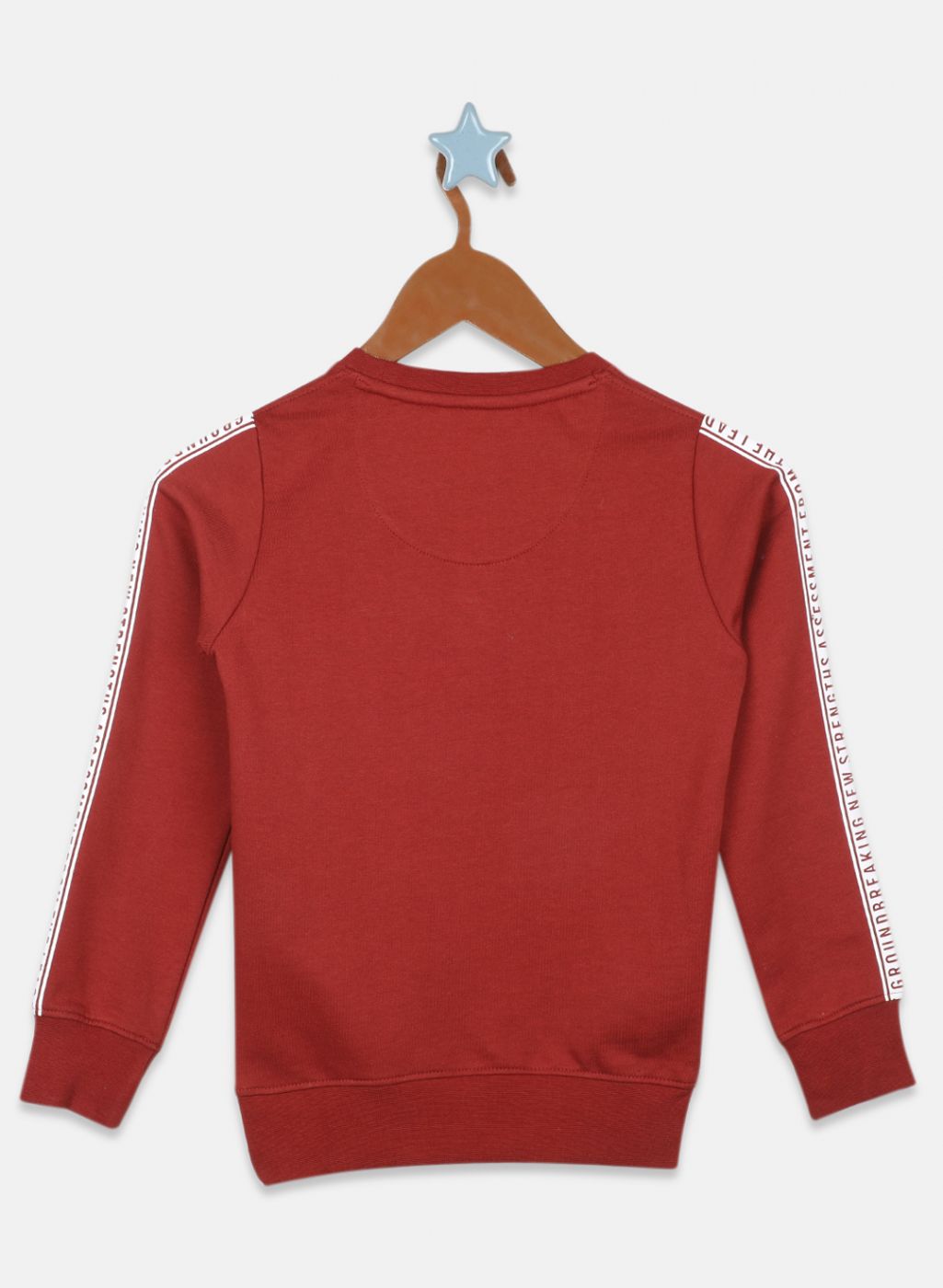 Boys Brown Printed Sweatshirt