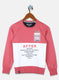 Boys Pink Printed Sweatshirt