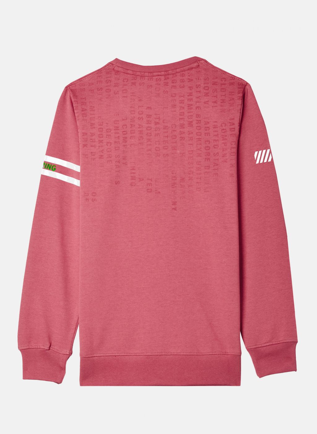 Boys Pink Printed Sweatshirt