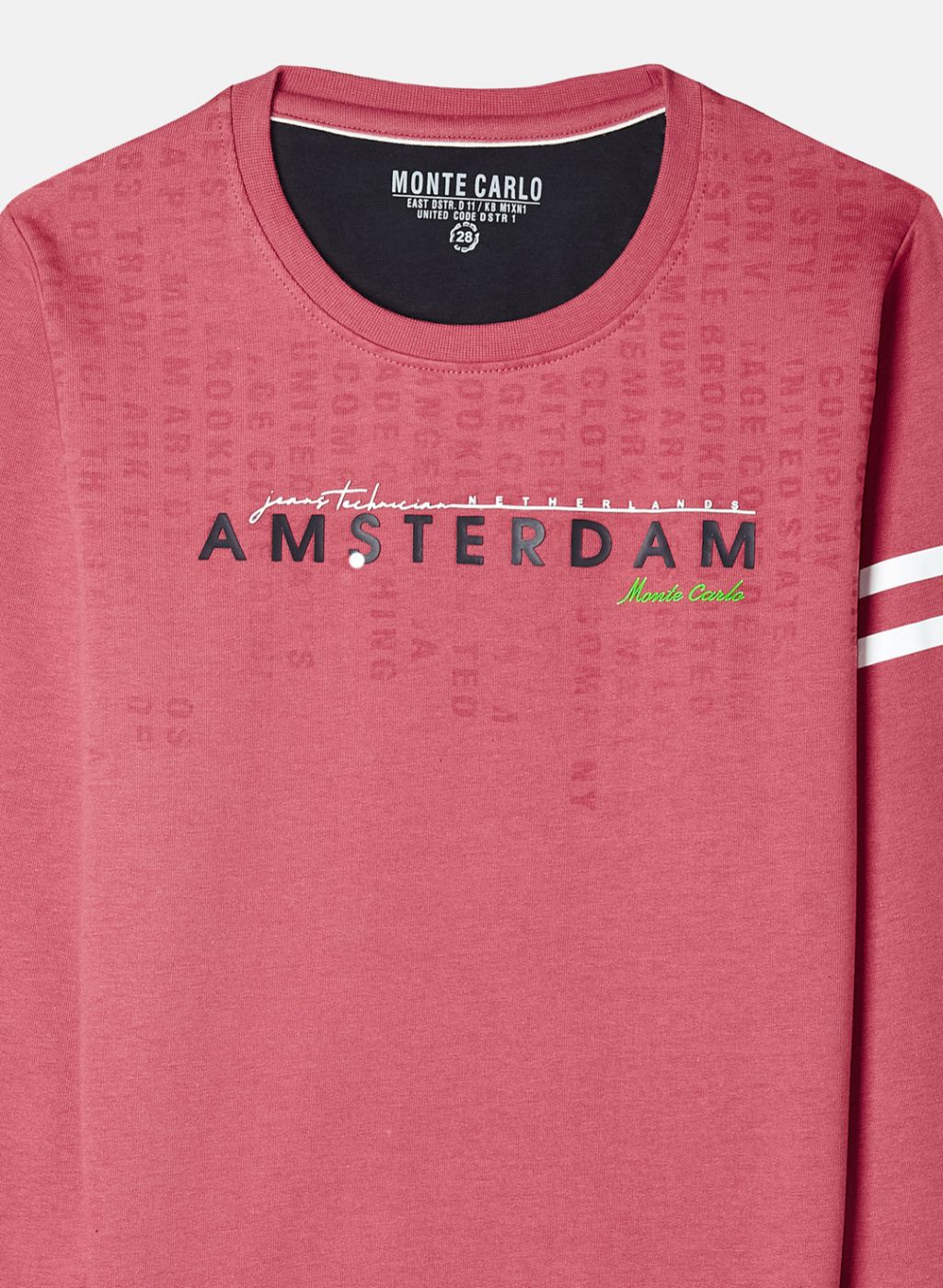 Boys Pink Printed Sweatshirt