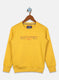 Boys Mustard Printed Sweatshirt