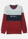 Boys Red Printed Sweatshirt