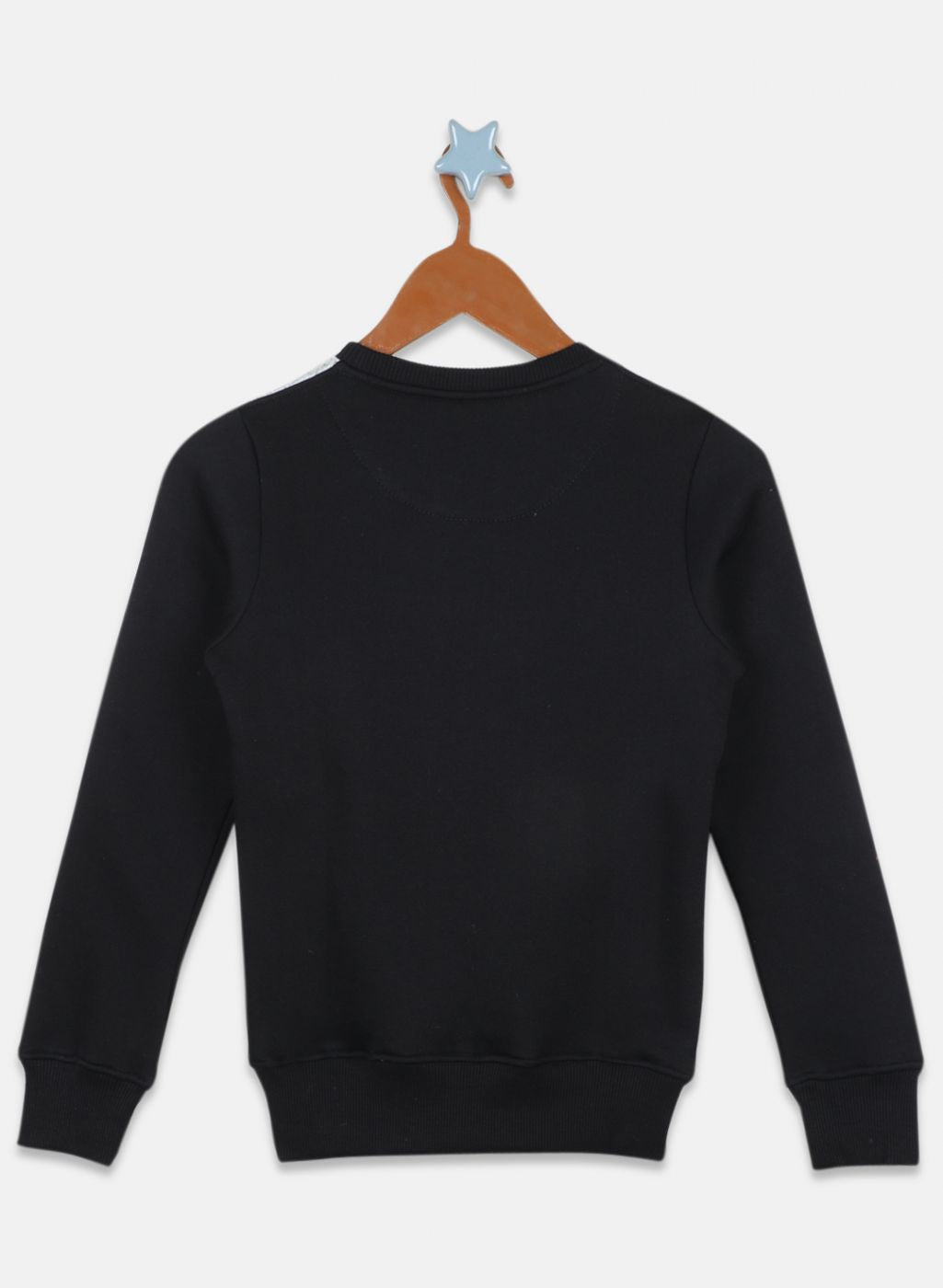 Boys Black Printed Sweatshirt