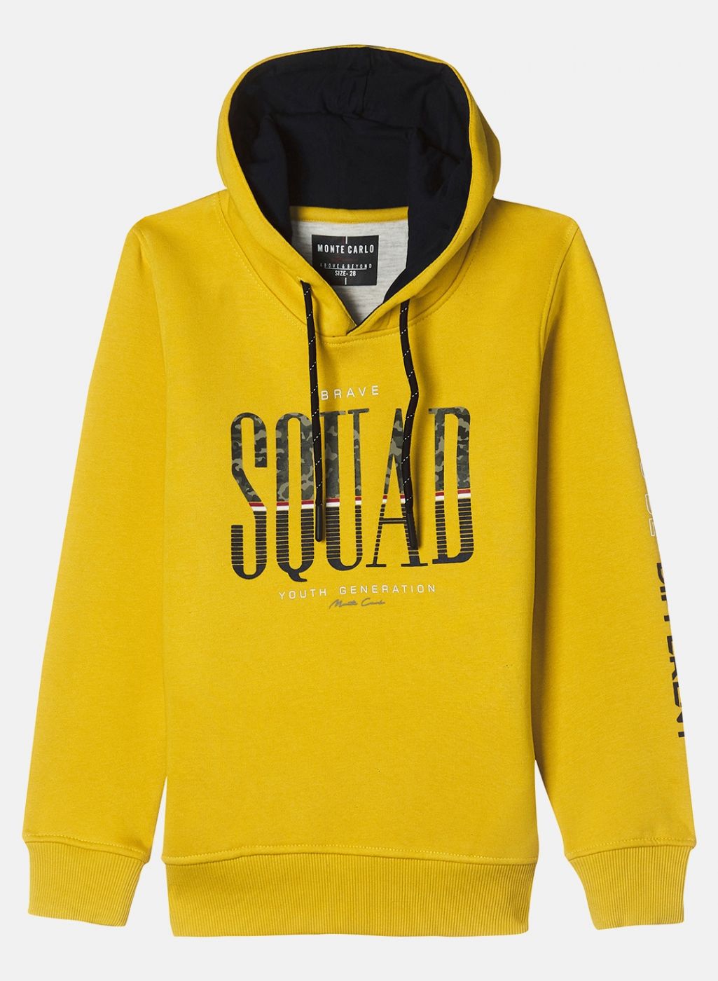 Boys Yellow Printed Sweatshirt