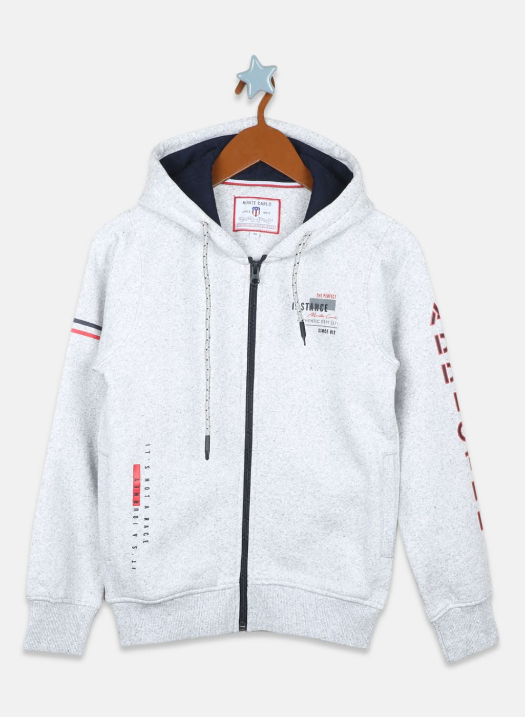 Boys Grey Printed Sweatshirt