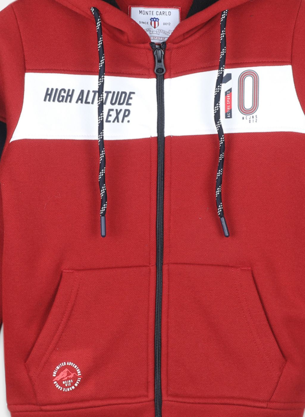 Boys Rust Orange Printed Sweatshirt