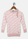 Girls Peach Jaquard Top