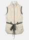 Girls Beige Solid Jacket