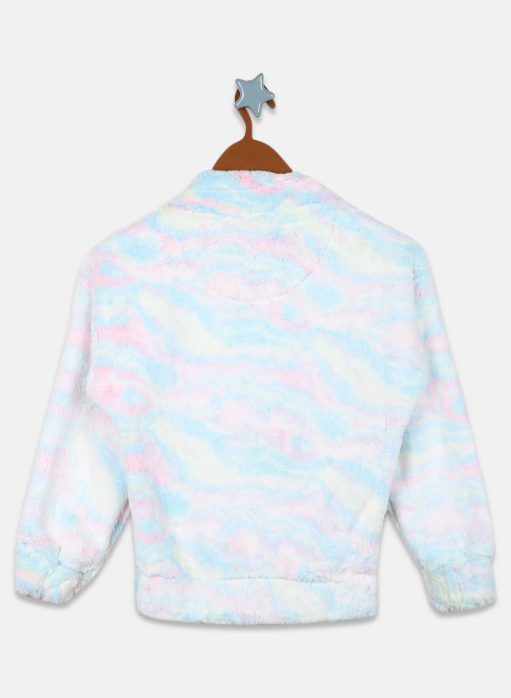 Girls Pink Printed Sweatshirt