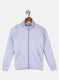 Girls Purple Solid Sweatshirt