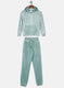 Girls Green Printed Tracksuit