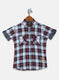 Boys Red Check Shirt