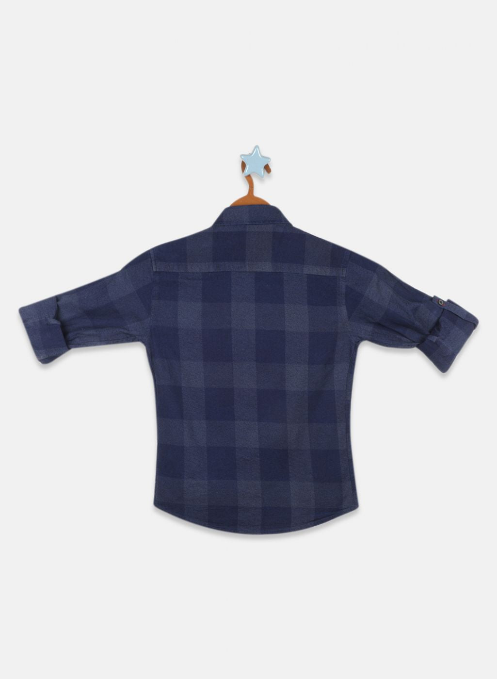 Boys Blue Check Shirt