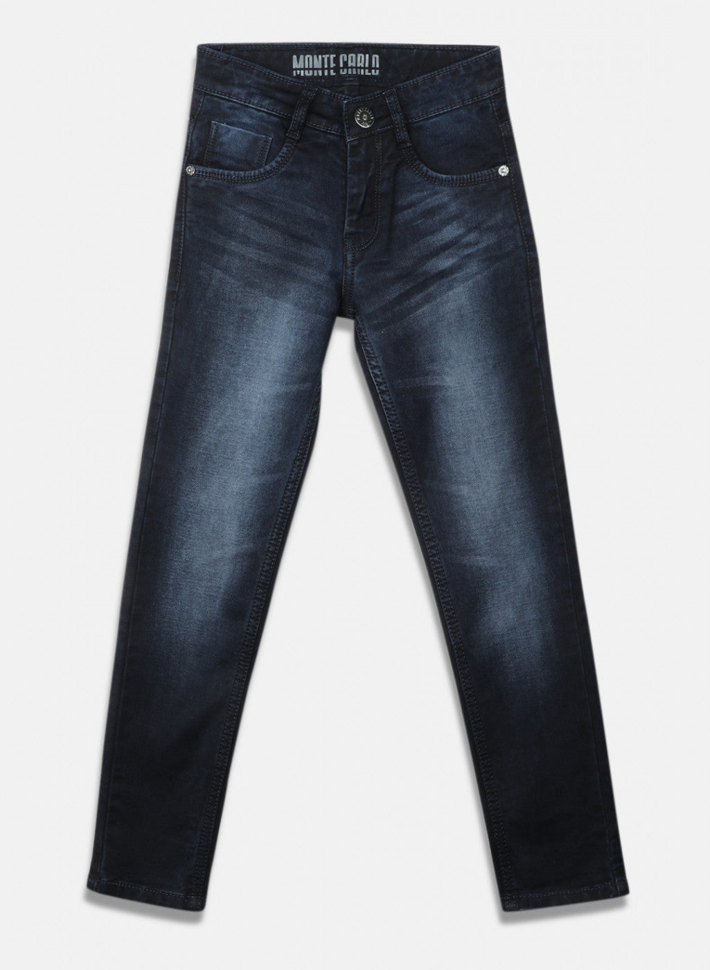 Boys Navy Blue Slim Fit Denim