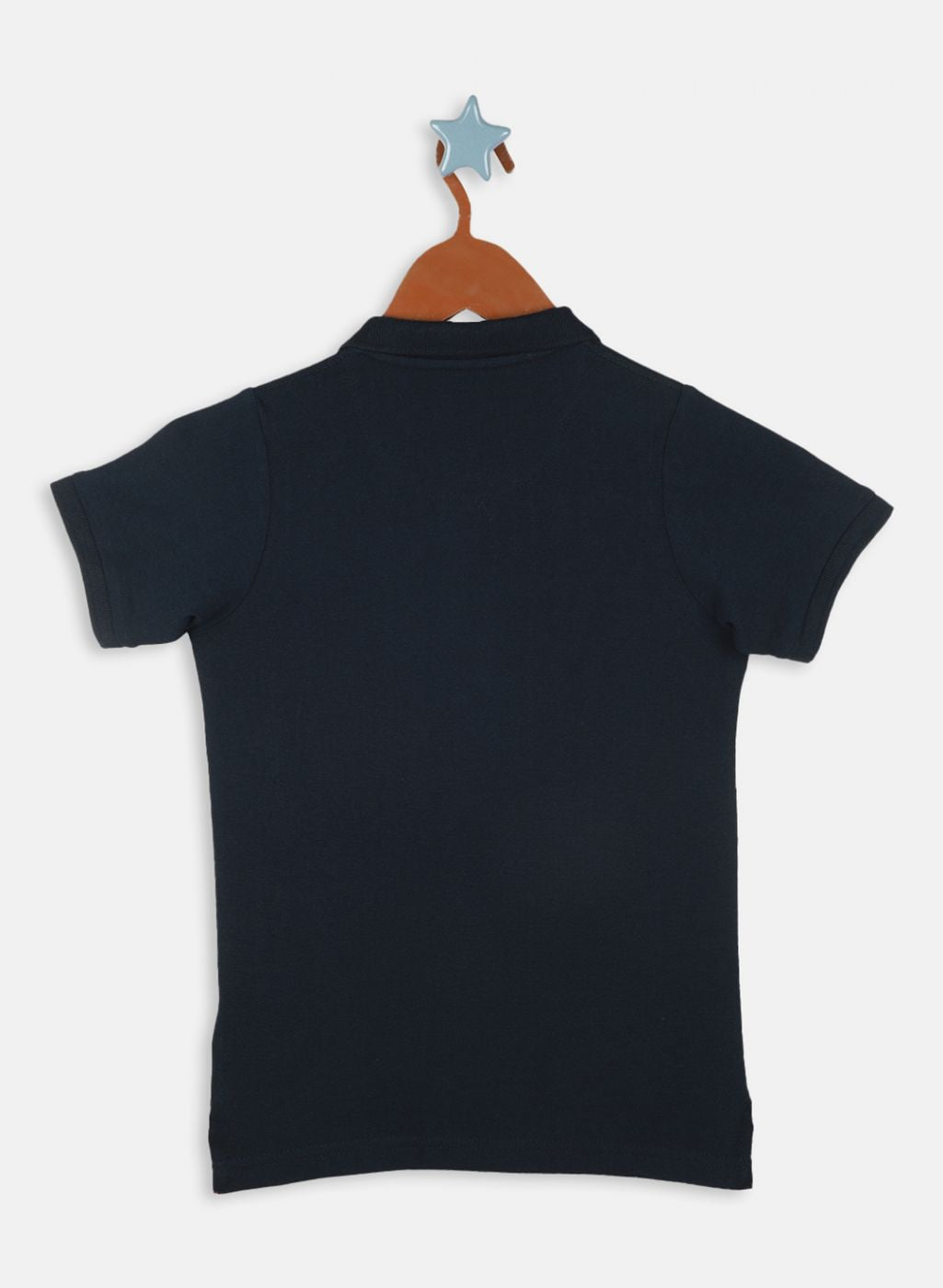 Boys Navy Blue Printed T-Shirt