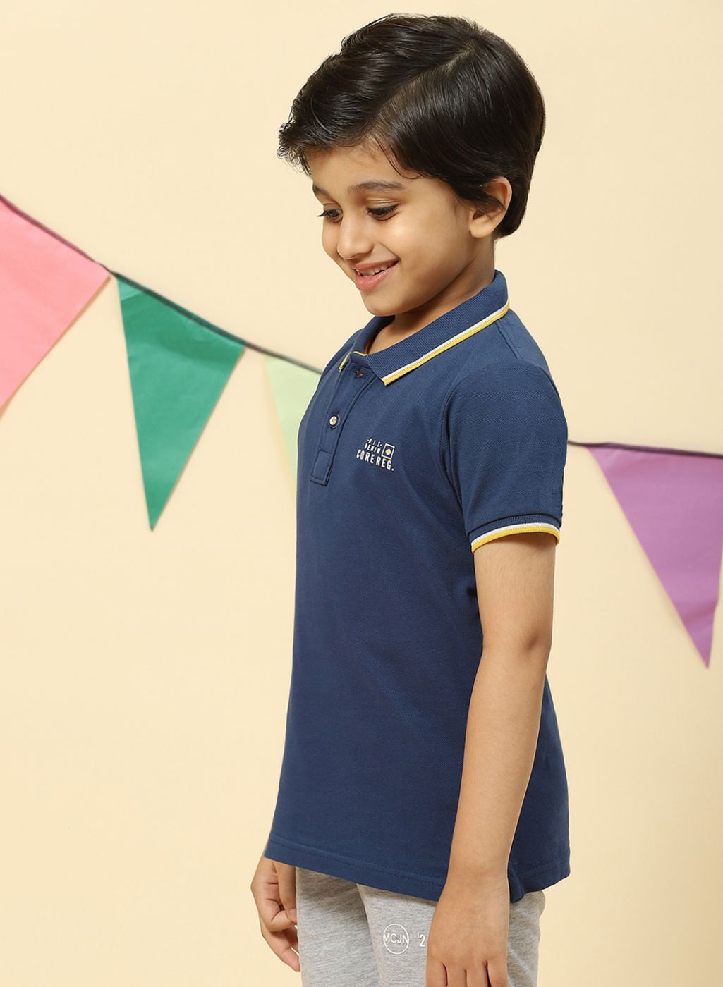 Boys Blue Printed T-Shirt