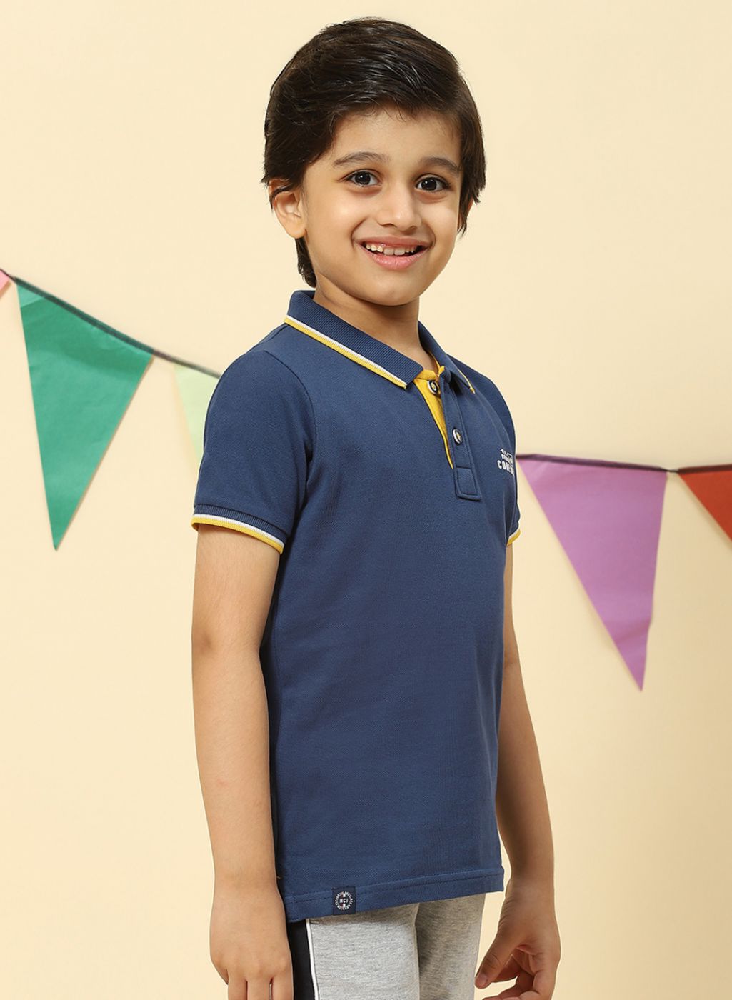 Boys Blue Printed T-Shirt