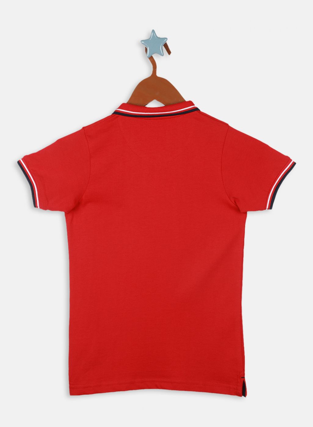 Boys Red Printed T-Shirt