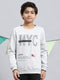 Boys Grey Printed Sweatshirt