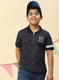 Boys Navy Blue Printed T-Shirt