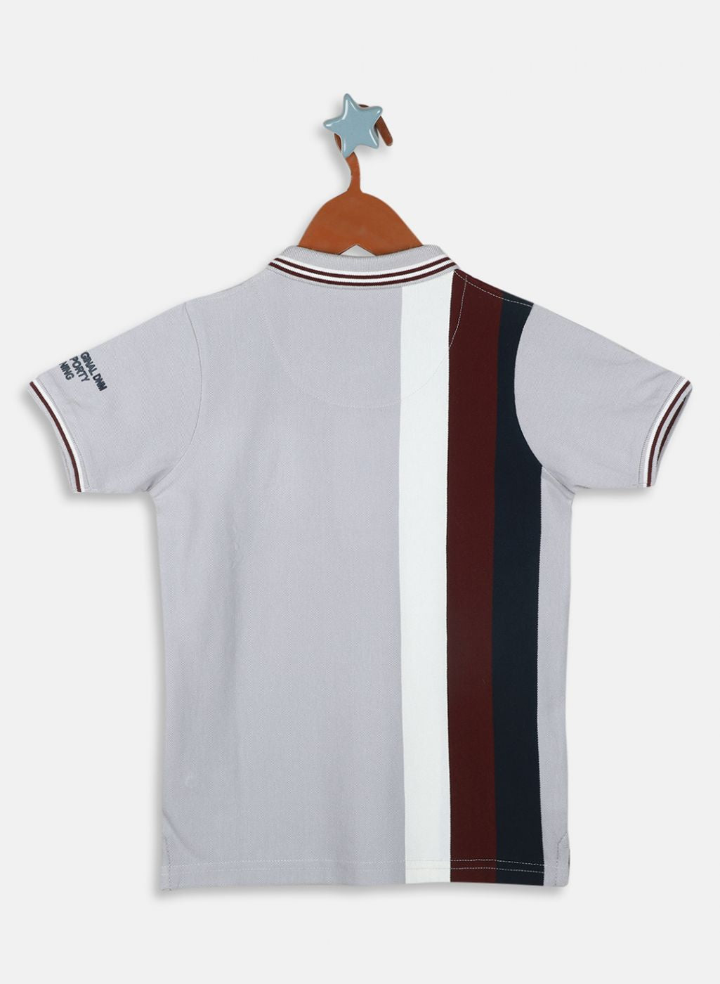 Boys Grey Printed T-Shirt