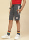 Boys NAvy Blue Printed Bermuda