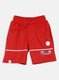 Boys Red Printed Bermuda