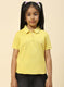 Girls Yellow Plain T-Shirt