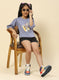 Girls Blue Stripe Top