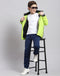 Boys Green Printed Collar Full Sleeve Boys Jacket