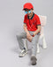 Boys Grey Melange Printed Regular Fit Lower