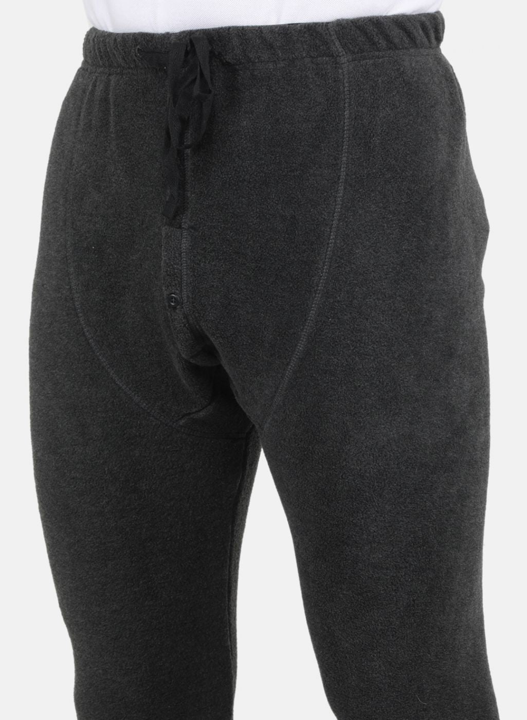 Men Grey Self Design Thermal Lower