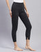 Women Black Solid Thermal Lower