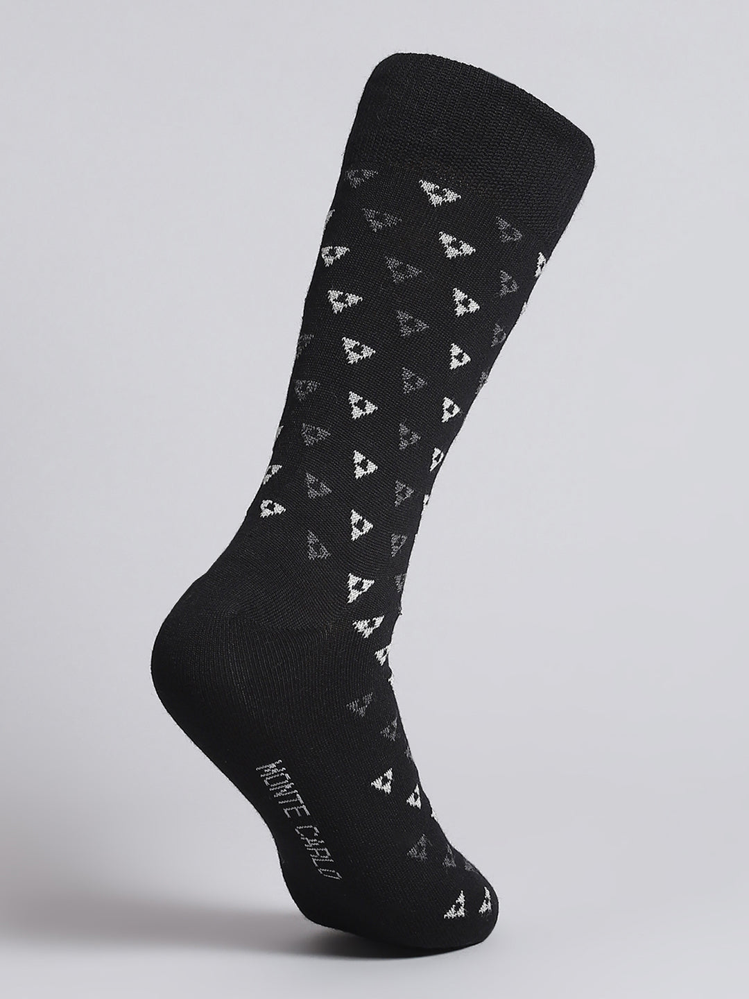Men Pure Wool Self Design Mid Calf Length Socks (1 Pair)