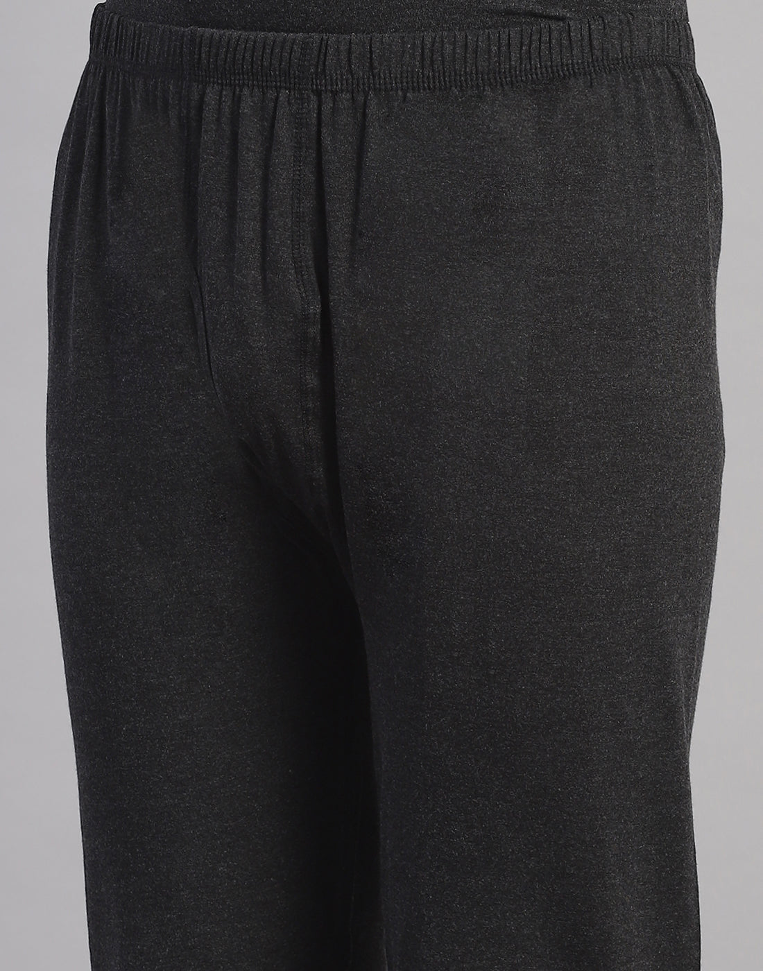 Men Grey Solid Thermal Lower