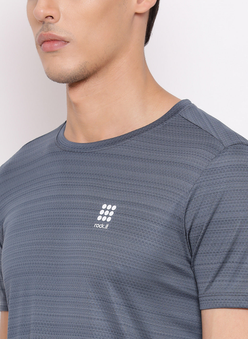 Rockit Lt. Green Round Neck Regular Fit T-Shirt