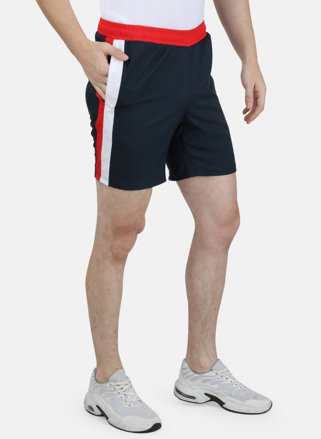 Mens Navy Blue Plain Short