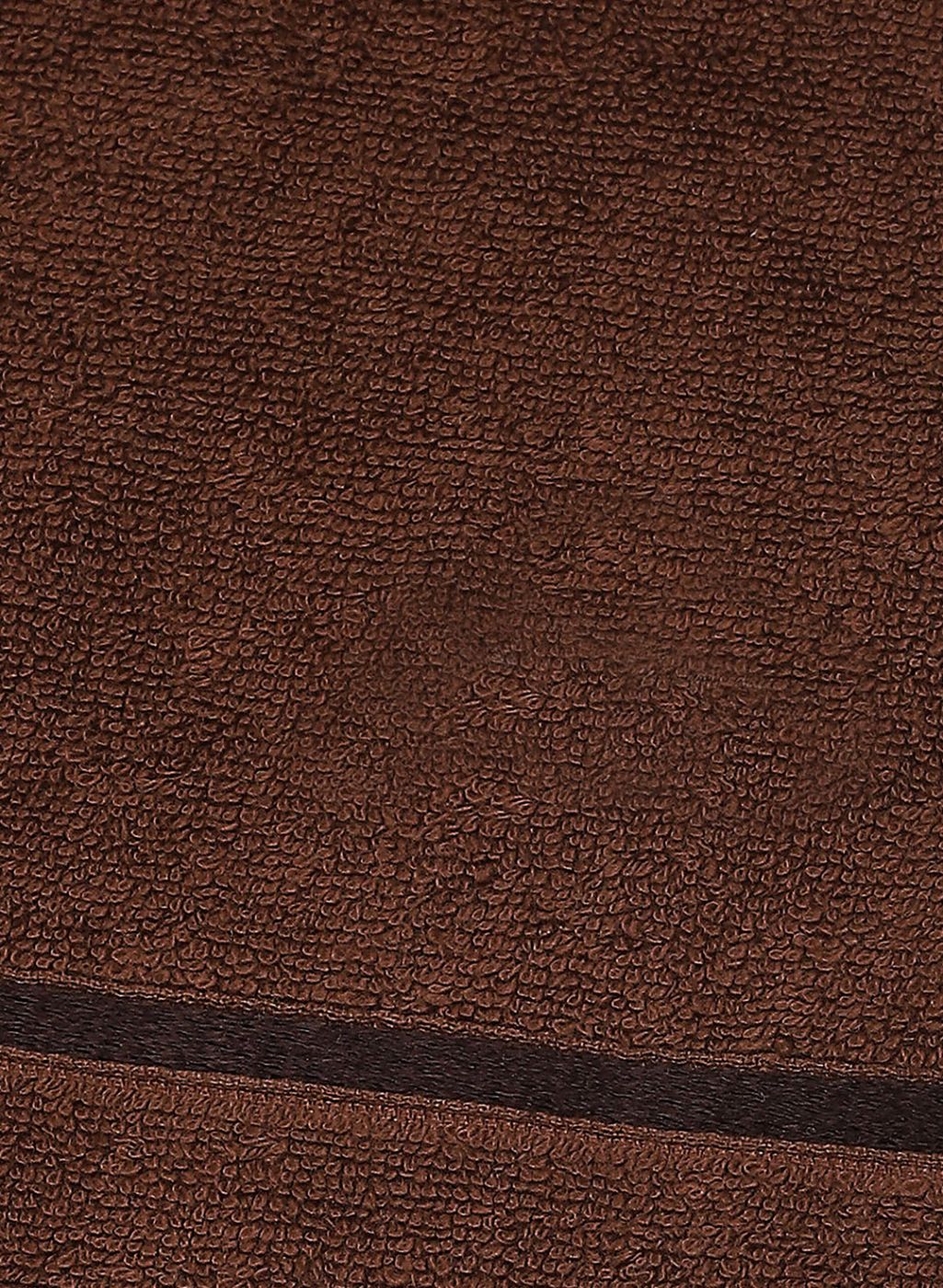 Brown & Peach Cotton 525 GSM Towel Set Pack of 4 (2 Bath & 2 Hand Towels)